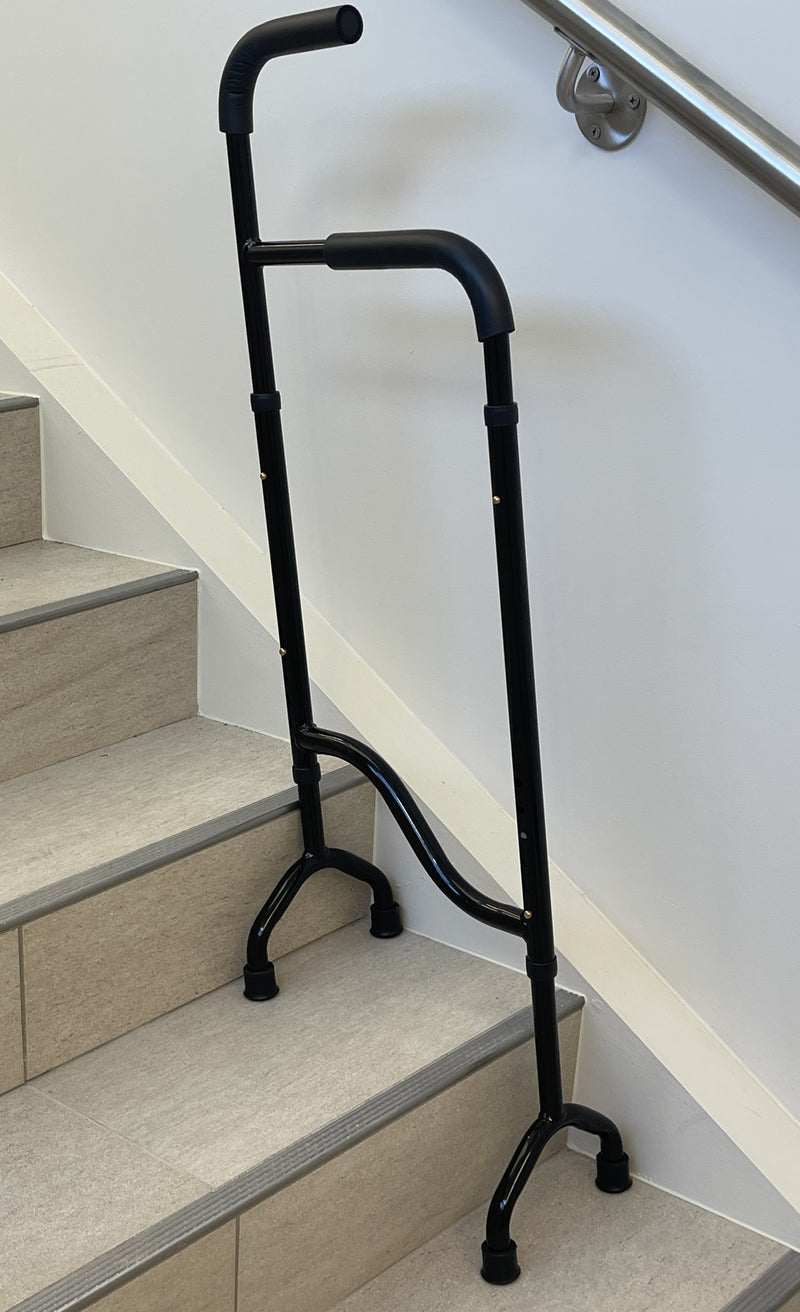 "Stair Assist Cane by Rock Steady Cane – Adjustable Height, Lightweight Design, Supports Up to 300 lbs, Ideal for Seniors and Post-Surgery Recovery"